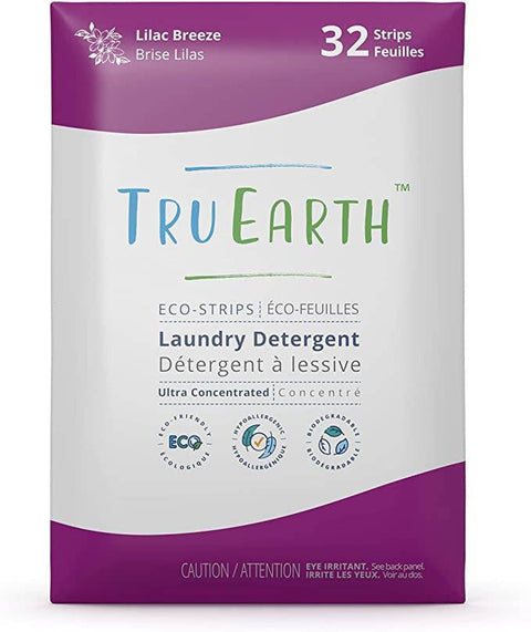 Tru Earth Eco-Strips Laundry Detergent 32 Strips - Lilac Breeze - YesWellness.com