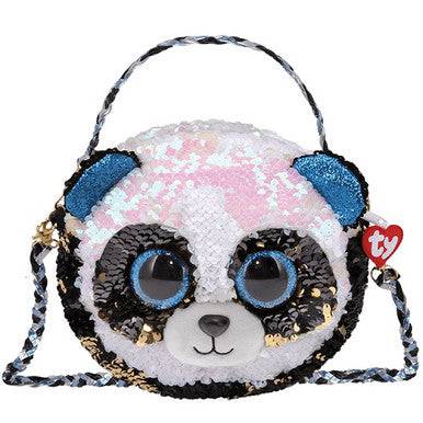 Ty Bamboo Reversible Sequin Panda Purse - YesWellness.com