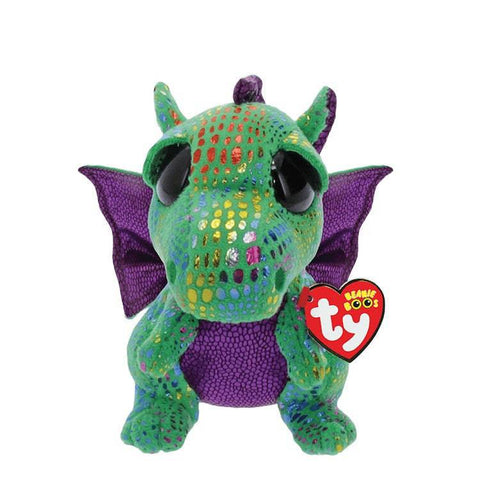 Ty Beanie Boos Cinder Green Dragon Small (15cm x 8cm x 10cm) - YesWellness.com