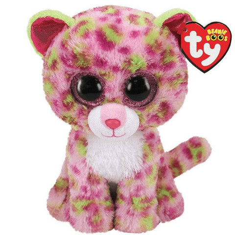 Ty Beanie Boos Lainey Pink And Green Leopard - YesWellness.com