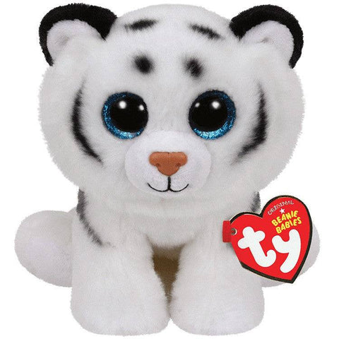 Ty Beanie Boos Tundra White Tiger Small (20cm x 10cm x 9cm) - YesWellness.com