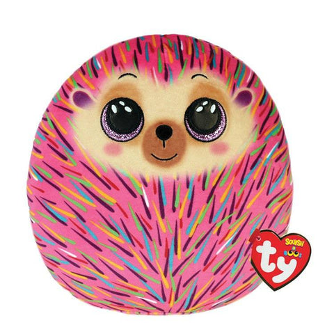 Ty Squish-A-Boos Hildee Pink Hedgehog Medium (25cm x 19cm x 12cm) - YesWellness.com