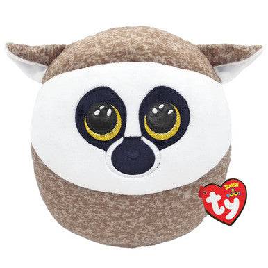 Ty Squish-A-Boos Linus Brown And White Lemur Medium (25cm x 19cm x 12cm) - YesWellness.com