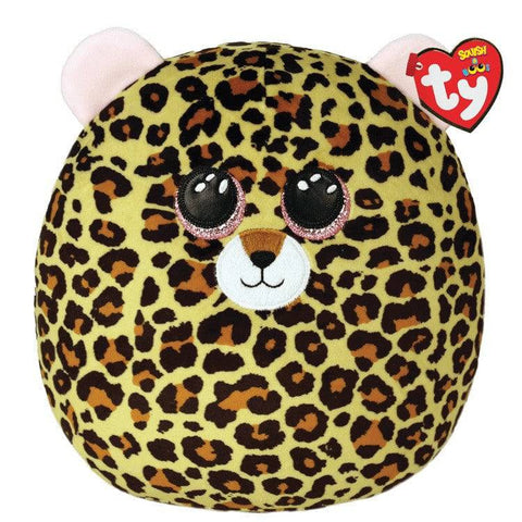 Ty Squish-A-Boos Livvie Spotted Leopard Large (36cm x 31cm x 23cm) - YesWellness.com