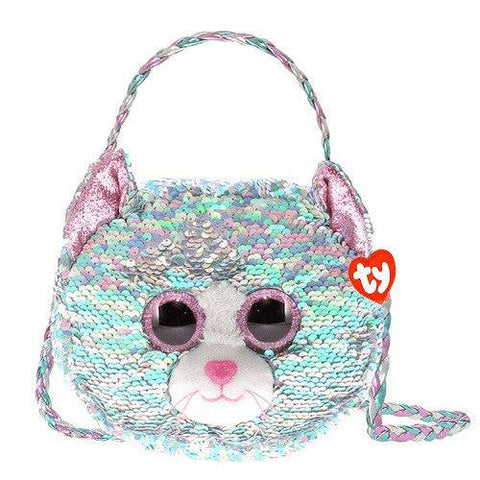 Ty Whimsy Reversible Sequin Cat Purse - YesWellness.com