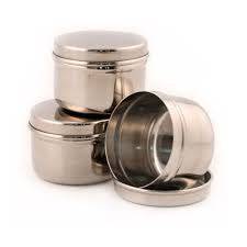 U-Konserve 3 Round Mini Stainless Steel Containers Set of 3 - YesWellness.com