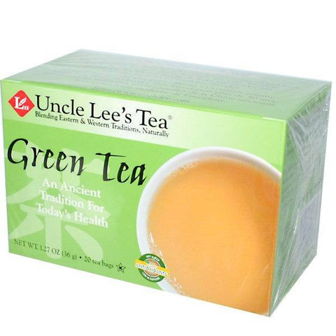 Uncle Lee's Tea Green Tea - 20 Tea Bags - YesWellness.com