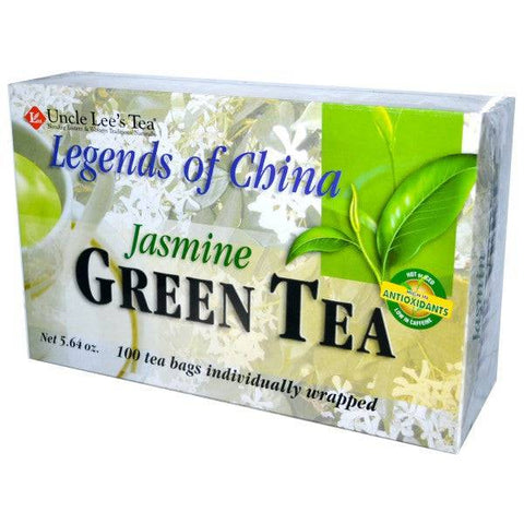 Uncle Lee's Tea Legends of China Jasmine Green Tea - 100 Tea Bags - YesWellness.com