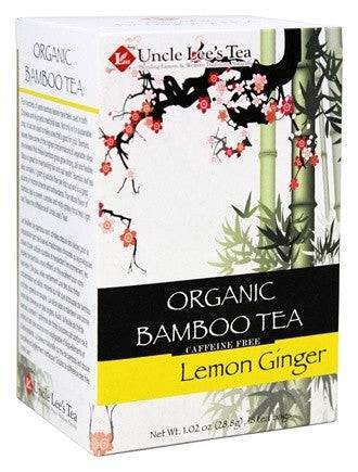 Uncle Lee's Tea Organic Bamboo Lemon Ginger Tea - 18 Tea Bags - YesWellness.com