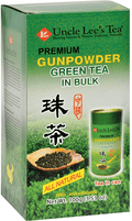 Uncle Lee's Tea Premium Gunpowder Green Tea Bulk 100g - YesWellness.com