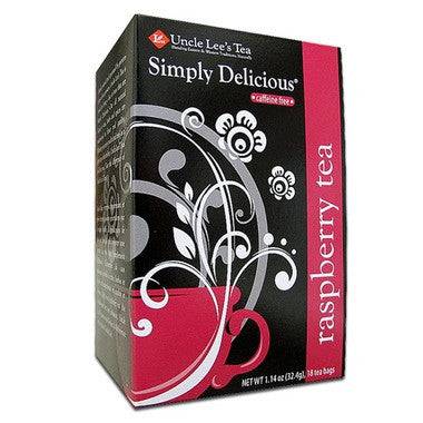 Uncle Lee's Tea Simply Delicious Caffeine Free Raspberry Tea - 18 Tea Bags - YesWellness.com