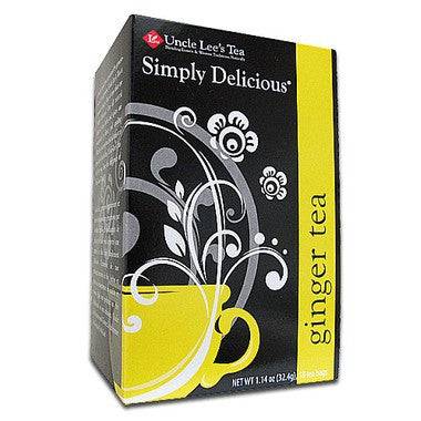 Uncle Lee's Tea Simply Delicious Ginger Tea - 18 Tea Bags - YesWellness.com