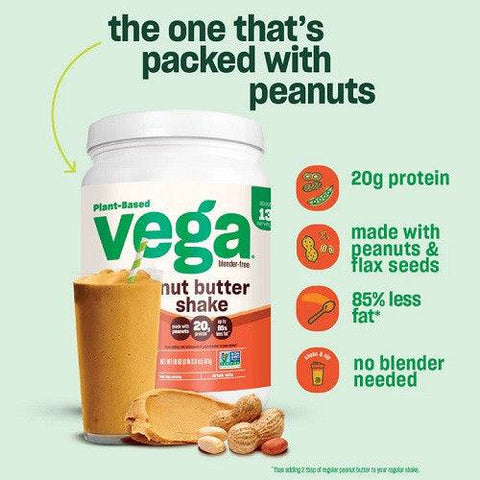 Vega Plant Based Nut Butter Shake - YesWellness.com