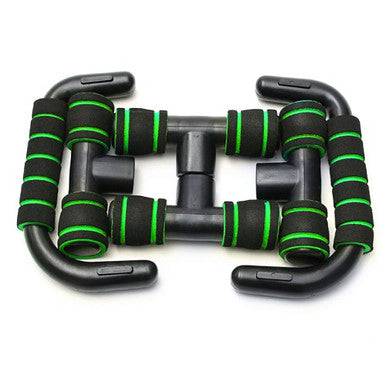 Vital Therapy Durable H-shaped Bodybuilding Non-Slip Push Up Bars - Green - YesWellness.com