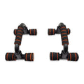 Vital Therapy Durable H-shaped Bodybuilding Non-Slip Push Up Bars - Orange - YesWellness.com