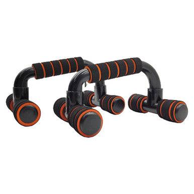 Vital Therapy Durable H-shaped Bodybuilding Non-Slip Push Up Bars - Orange - YesWellness.com
