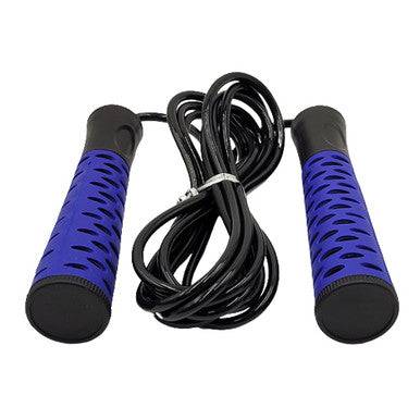 Vital Therapy Durable PVC Foam Skipping Jump Rope - Blue - YesWellness.com