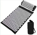Vital Therapy ECO Therapeutic Massage Natural Acupressure Health Mat and Pillow Set - Black - YesWellness.com