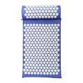 Vital Therapy ECO Therapeutic Massage Natural Acupressure Health Mat and Pillow Set - Blue - YesWellness.com