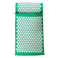 Vital Therapy ECO Therapeutic Massage Natural Acupressure Health Mat and Pillow Set - Green - YesWellness.com