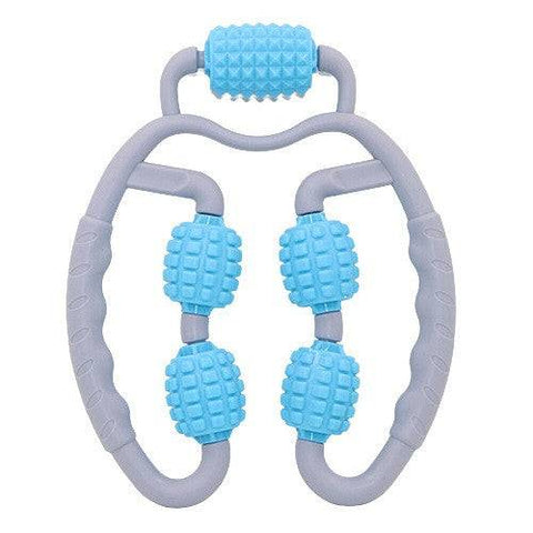 Vital Therapy Roller Massage Tool for Legs, Arms, Back, and Neck - Blue - YesWellness.com