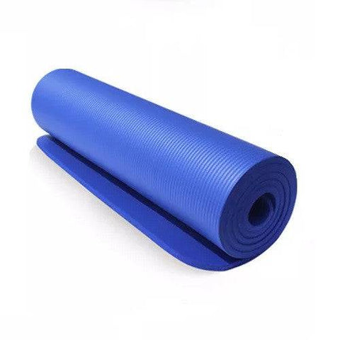 Vital Therapy Thick High Density Anti-Tear Yoga Mat - Blue - YesWellness.com