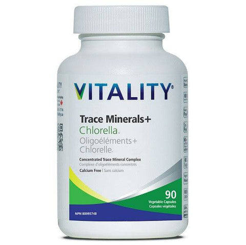 Vitality Trace Minerals + Chlorella (Calcium Free) - YesWellness.com
