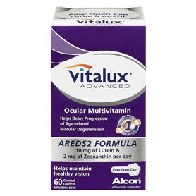 Vitalux Advanced Ocular Multivitamin - AREDS2 Formula 60 Coated Caplets - YesWellness.com