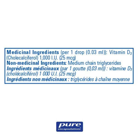 Pure Encapsulations Vitamin D3 Liquid 22.5 ml