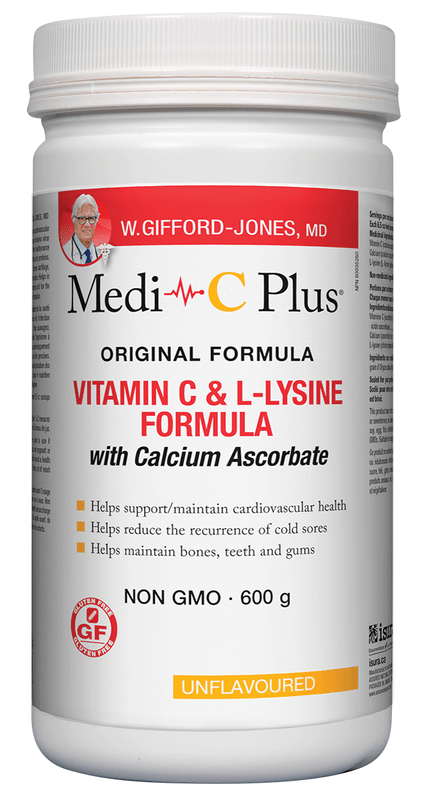 W. Gifford-Jones MD Medi-C Plus Unflavoured with Calcium 600g - YesWellness.com