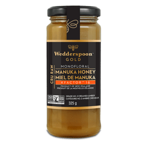 Wedderspoon Gold Raw Monofloral Manuka Honey KFactor 16 - YesWellness.com