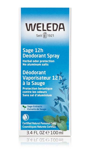 Weleda Sage 12H Deodorant Spray 100 ml - YesWellness.com