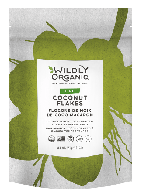 Wildly Organic Dehydrated Fine Coconut Flakes Unsweetened 454 grams - YesWellness.com