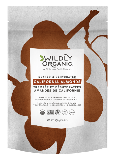 Wildly Organic Soaked & Dehydrated California Almonds 454g - YesWellness.com