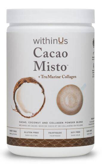 withinUs Cacao Misto + TruMarine Collagen 239g - YesWellness.com