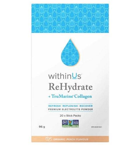withinUs ReHydrate + TruMarine Collagen Stick Packs