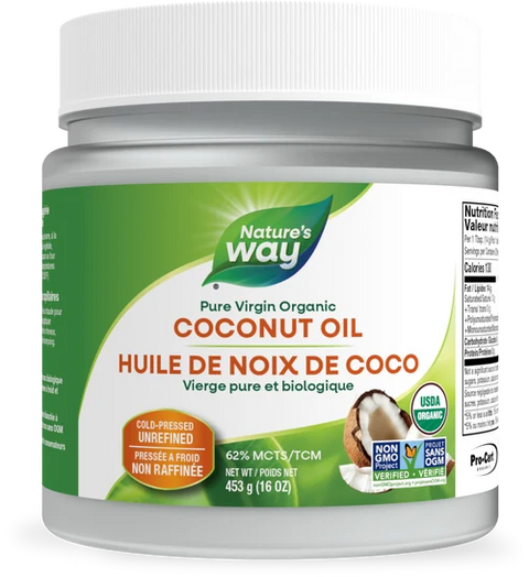 Nature's Way Organic Coconut Oil Pure Virgin 453g