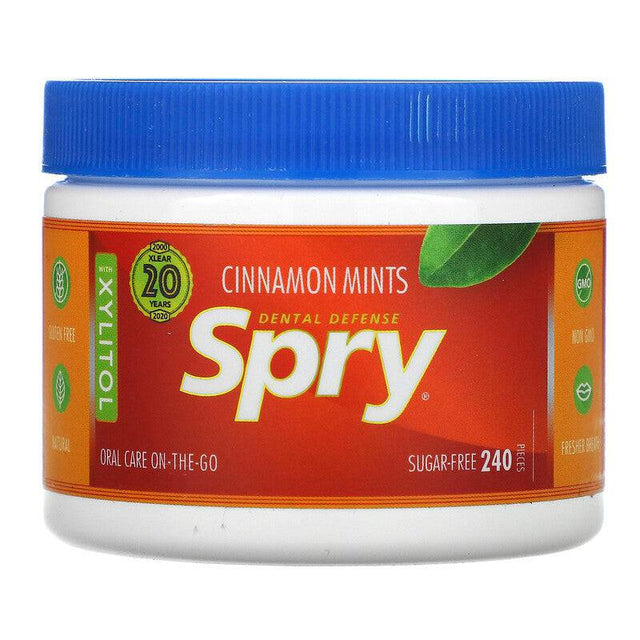 Xlear Spry Dental Defense with Xylitol Mints Sugar Free 240 Pieces