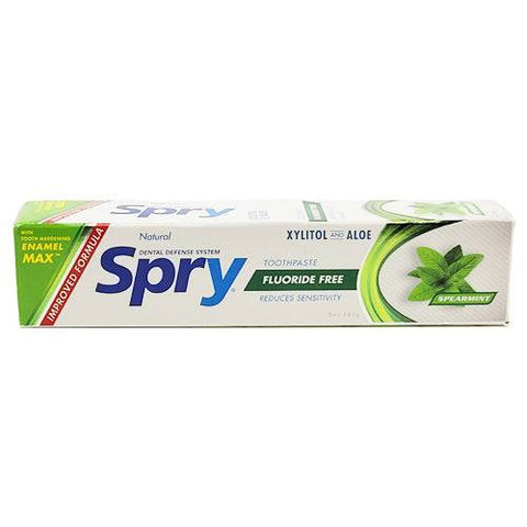 Expires January 2026 Clearance Xlear Spry Fluoride-Free Xylitol Toothpaste Spearmint 141g