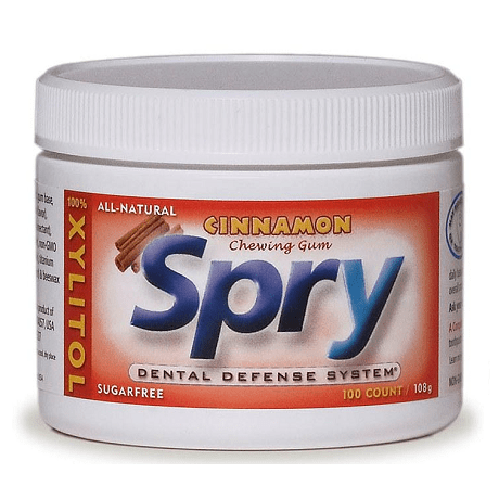Xlear Spry Sugar-Free Xylitol Chewing Gum Cinnamon - YesWellness.com