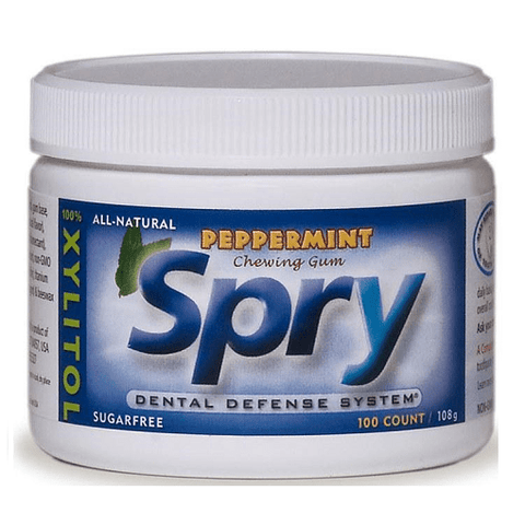 Xlear Spry Sugar-Free Xylitol Chewing Gum Peppermint - YesWellness.com