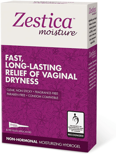 Zestica Moisture Vaginal Dryness Pre Filled Applicators - 5 x 4ml - YesWellness.com