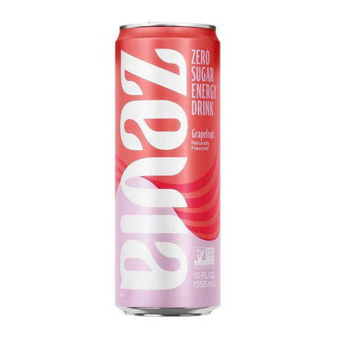 Zevia Zero Sugar Energy Drink Grapefruit 12 x 355mL - YesWellness.com