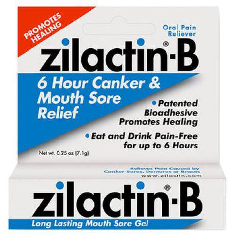 Expires January 2026 Clearance Zilactin-B  Long Lasting Mouth Sore Gel 6g