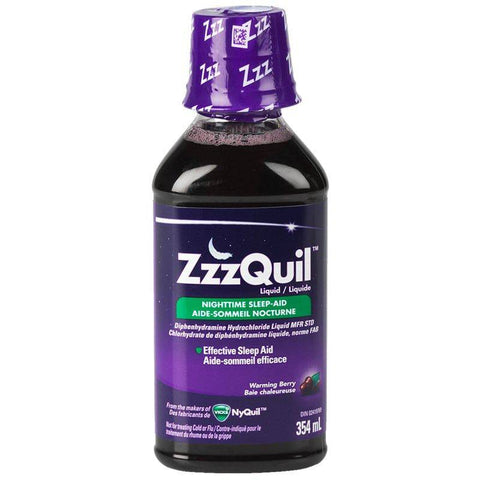 ZzzQuil Liquid Nighttime Sleep Aid - Berry - YesWellness.com