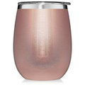 BruMate Uncork'D XL Wine Tumbler 14oz - Glitter Rose Gold | 748613307351