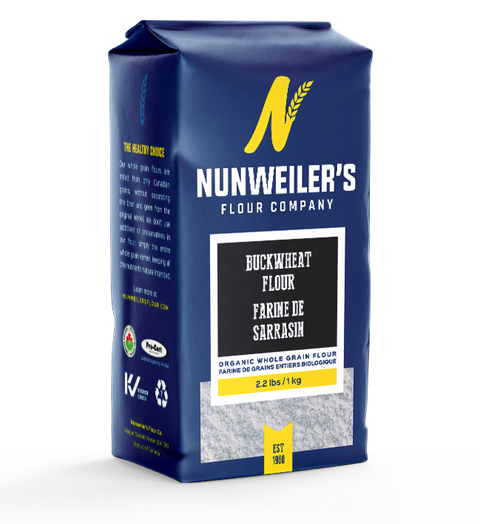 Nunweiler's Flour Company Organic Whole Grain Buckwheat Flour 1kg | 067785000441