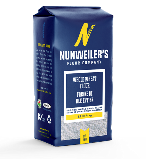 Nunweiler's Flour Company Organic Whole Grain Whole Wheat Flour 1kg | 067785000045