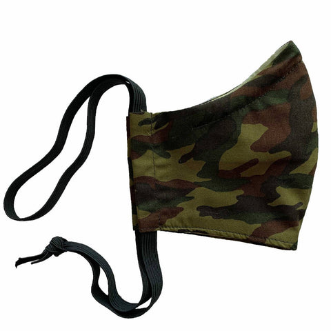 Ortho Active Reusable 3-Layer Face Mask for Adults - 2-Pack | Green Camo