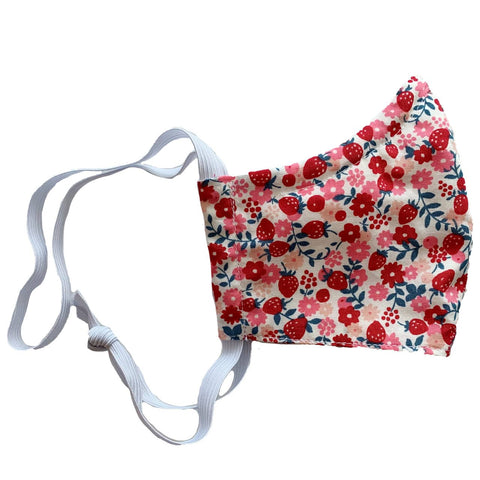 Ortho Active Cloth Face Masks for Adults - 2-Pack | Strawberry Flower